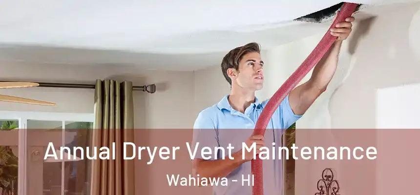  Annual Dryer Vent Maintenance Wahiawa - HI